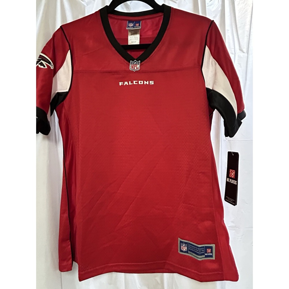 NFL‎ Pro Line ATLANTA FALCONS Blank Jersey WOMENS SMALL RED BLACK WHITE Poly NEW